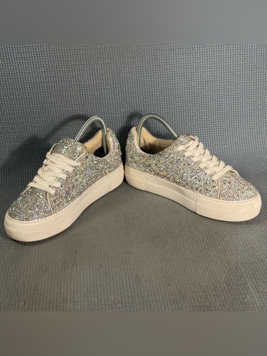 Betsey Johnson Sidny Rhinestone Platform Sneakers Women’s Size 7 - Picture 4 of 10